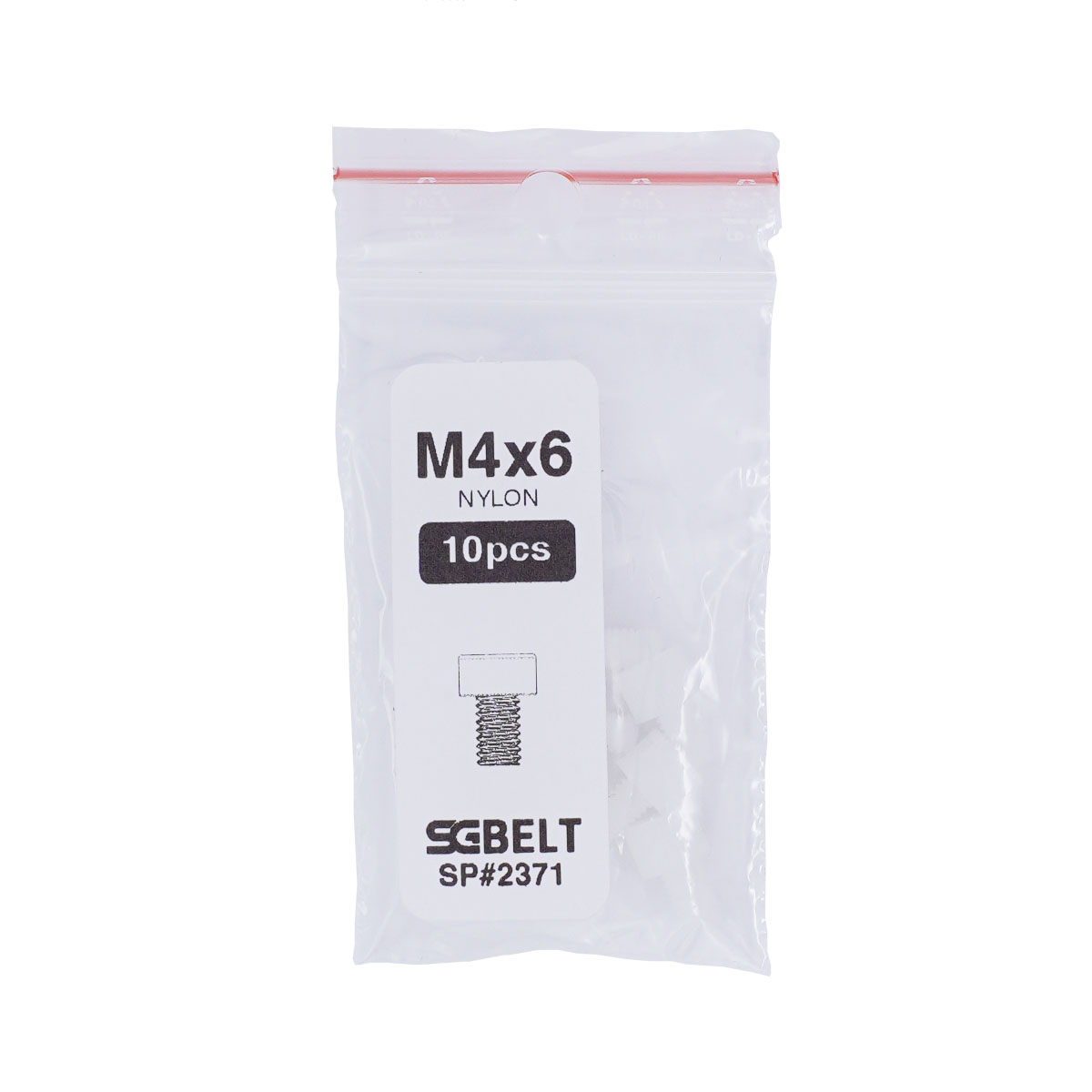 Śruba Imbusowa M4x6 (NYLON) 10szt.